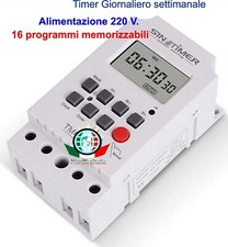 Timer temporizzatore 220v.prog usato  Italia