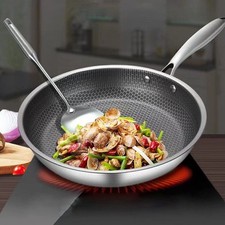 Bratpfanne edelstahl wabenstru gebraucht kaufen  Langenlonsheim