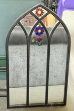 Arched black mirror for sale  DEESIDE
