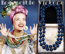 Vintage navy blue for sale  LONDON