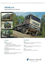 MAN TGM-MIL 4x4 2012 MILITARY TRUCK BROCHURE PROSPEKT FOLDER na sprzedaż  PL