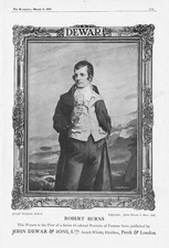 DEWARS WHISKY Robert Burns; Famous Scots #1 - Anúncio antigo 1913 comprar usado  Enviando para Brazil