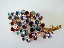 Pretty enamel crystal for sale  Winsted