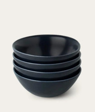 Pacote com 4 tigelas de grés artesanais 4 oz fábulas azul meia-noite, usado comprar usado  Enviando para Brazil