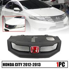 Grelha frontal de malha preta fosca logotipo vermelho para Honda City 2012-2013 Sedan, usado comprar usado  Enviando para Brazil