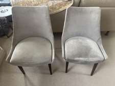 Two velvet chairs for sale  LONDON