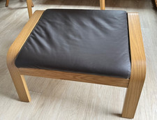 Ikea leather footstool for sale  NESTON