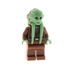 1x Lego Minifigurka Star Wars Kit Fisto Towar B Zużyta brązowa głowa 8088 sw0163, używany na sprzedaż  Wysyłka do Poland