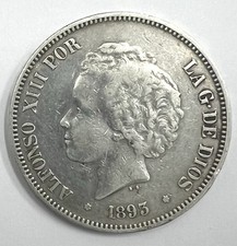 Pesetas 1893 espagne d'occasion  La Colle-sur-Loup