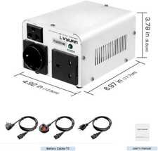 Usado, Transformador de tensão 800W conversor Step Up & Down 110V ⇋ 220V EUA ⇋ UE usado no Reino Unido comprar usado  Enviando para Brazil