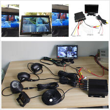 Gravador de vídeo DVR 4CH caixa 7"" monitor lateral frontal câmera de visão traseira para ônibus caminhão comprar usado  Enviando para Brazil
