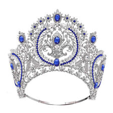 Usado, Tiara de cristal 11,5 cm de altura coroa casamento rainha princesa formatura ajustável para mulheres comprar usado  Enviando para Brazil