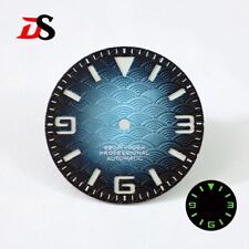 Mostrador luminoso verde onda sanduíche DS sem data NH38 28,5 MM mostradores NH35 NH34 comprar usado  Enviando para Brazil