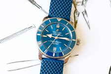 Breitling Superocean Heritage II B20 azul 42mm borracha azul conjunto completo 2020  comprar usado  Enviando para Brazil