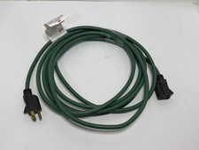 Cabo de extensão elétrico externo/interno verde 15 pés 3 pinos testado, usado comprar usado  Enviando para Brazil