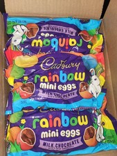 Usado, Granel! Mini ovos Cadbury 12x 8 oz ARCO-ÍRIS casca crocante de chocolate ao leite, 6 libras comprar usado  Enviando para Brazil