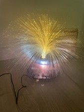 Lâmpada UFO vintage 2001 Y2K retrô giratória fibra óptica base azul com caixa comprar usado  Enviando para Brazil