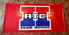 Cartaz grande de vinil Honda ATC Team Honda cartaz corrida 4'x2' comprar usado  Enviando para Brazil