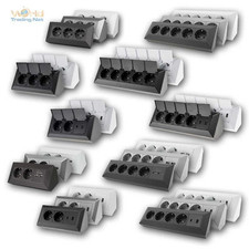 Steckdosenblock Aufbau Montage Steckdose 45°angewinkelt Verteilerdose Küche Büro comprar usado  Enviando para Brazil