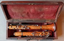 Clarinete francês antigo raro BB BUXO 13 teclas c.1840 toca bem 438/440Hz!, usado comprar usado  Enviando para Brazil