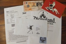Banksy signed tenner for sale  DEVIZES