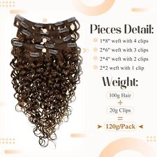 Extensões de cabelo longo encaracolado cabelo humano 7 peças cabelo loiro natural tecido 100g comprar usado  Enviando para Brazil