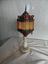 Alabaster tischlampe zierlich gebraucht kaufen  Bielefeld