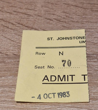 Ticket stub scottish for sale  MANCHESTER