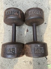 York vintage dumbbells for sale  Clive