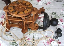Holzräder uhr runden gebraucht kaufen  Leverkusen