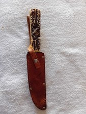 Jagdmesser gürtelmesser leder gebraucht kaufen  Stollberg, Niederdorf