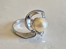 Goldring 14k perle gebraucht kaufen  Dresden