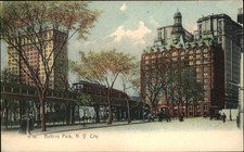 Cartão postal BATTERY PARK NEW YORK CITY NYC Elevated El Train ROTÓGRAFO comprar usado  Enviando para Brazil