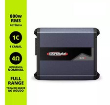 Soundigital SD800.1 EVO 5 amplificador de áudio automotivo mono 800 Watts RMS 4 ohms comprar usado  Brasil 