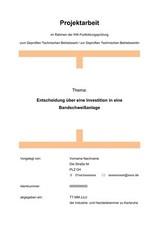 Tbw projektarbeit note gebraucht kaufen  Pfinztal