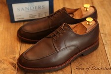 Sapato Derby Masculino Sanders Couro Marrom Escuro Reino Unido 7.5 F EUA 8.5 D EU 41.5, usado comprar usado  Enviando para Brazil