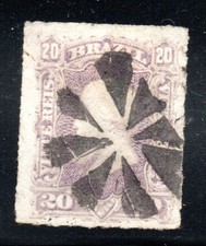 BRASIL, 20 REIS, MATASELLOS MUDO DE ASPAS #SETEMBRO-038 comprar usado  Enviando para Brazil