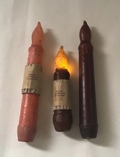 Lote de 3 velas cônicas marrom rosa queimadas temporizador 6 horas operado por bateria comprar usado  Enviando para Brazil