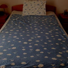 Bettwäsche blau weiß gebraucht kaufen  Augsburg