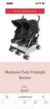 Maclaren twin techno d'occasion  Expédié en Belgium
