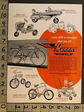1954PEDAL CARRO JATO ESPACIAL TRATOR BICICLETA TRICICLO CARRINHO DE BEBÊ BRINQUEDO MURRAY ADTM51 comprar usado  Enviando para Brazil
