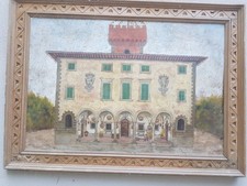 Quadro naif castello usato  Canelli