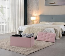 Foldable storage ottoman for sale  SALFORD