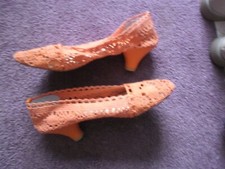 Orange heeled shoes for sale  MALDON