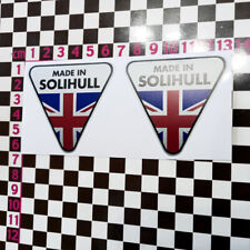 2 x Adesivo Branco Pequeno Feito em Solihull - Land Rover Defender Range P4 P5 P6 comprar usado  Enviando para Brazil