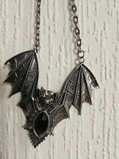 Gothic bat necklace for sale  EDINBURGH