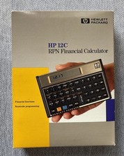 Usado, Antiga calculadora financeira Hewlett Packard HP12C RPN com caixa e manual HP 12C comprar usado  Enviando para Brazil