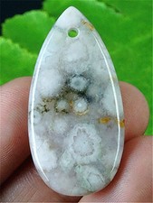 DY37908 35x17x5mm Naturalny sceniczny dendrytyczny agat łza wisiorek koralik na sprzedaż  Wysyłka do Poland