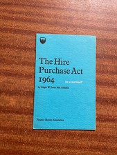 Hire purchase act for sale  MILTON KEYNES