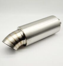 Caixa traseira de escape estilo golfinho silenciador de aço inoxidável com ponta arqueada vire para baixo comprar usado  Enviando para Brazil